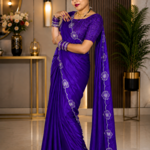 Party wears purple 💜 saari